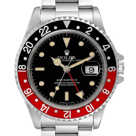 rolex gmt master 2 black and red|gmt master 2 price.